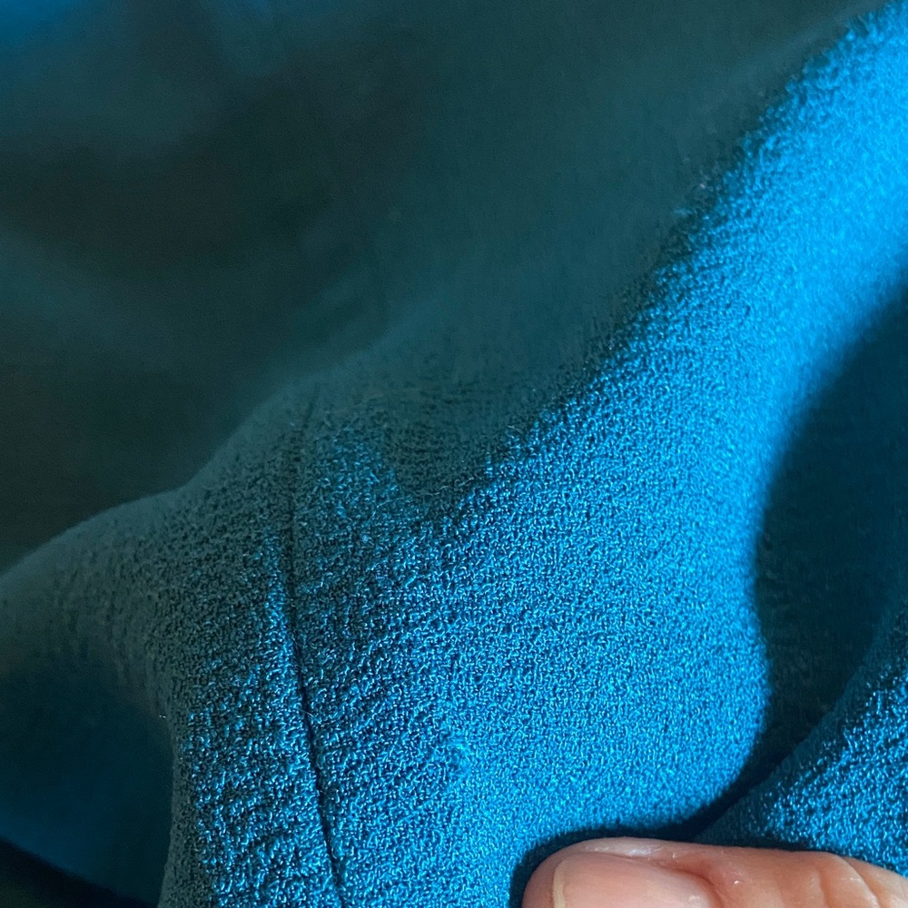 Bar III Teal Midi knot front cocktail dress - Picture 7 of 10